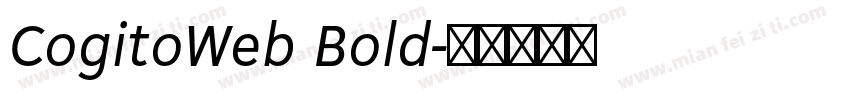 CogitoWeb Bold字体转换